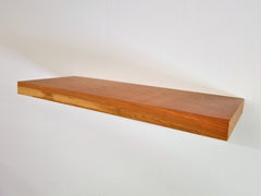 Solid Cherry   Flat-Edge Floating Shelf Kit