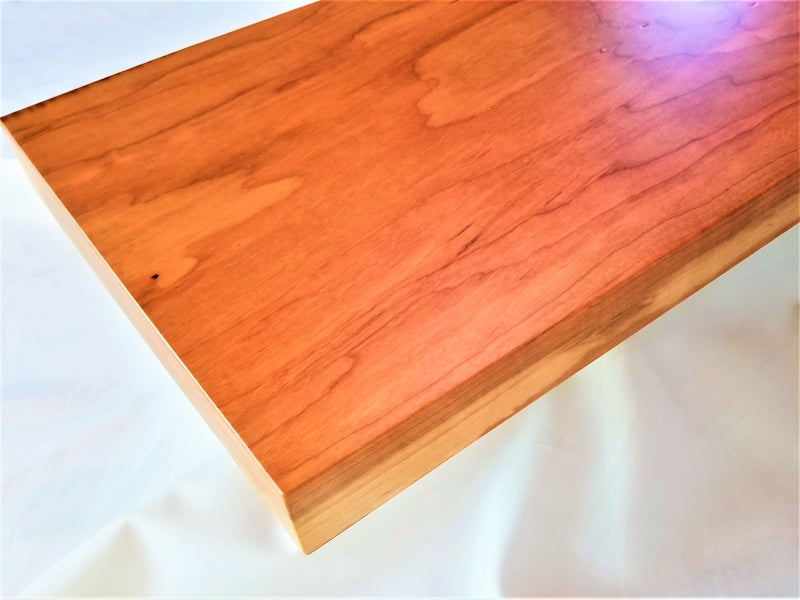 Solid Cherry   Flat-Edge Floating Shelf Kit