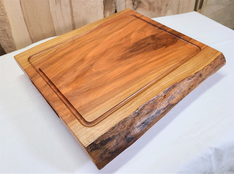 ZimBOARD Live-Edge Black Cherry "SLICER" Cutting Board