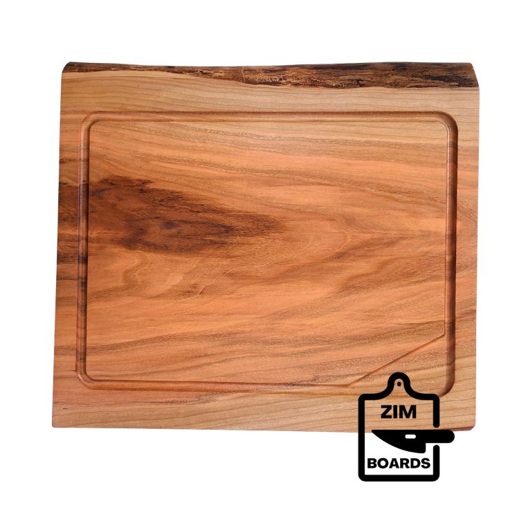 ZimBOARD Live-Edge Black Cherry "SLICER" Cutting Board