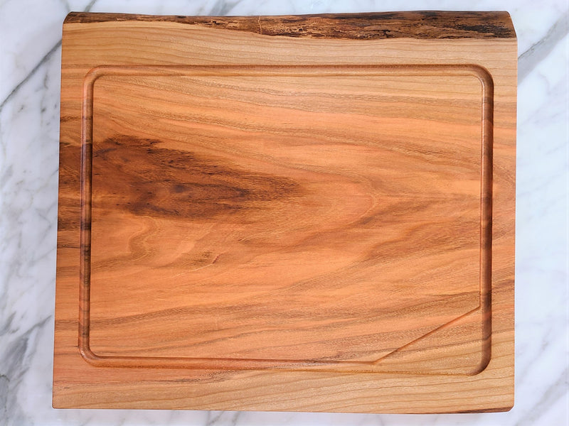 ZimBOARD Live-Edge Black Cherry "SLICER" Cutting Board