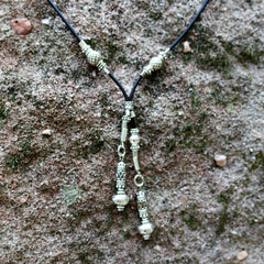 Silver Lariat Handmade Necklace